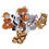 US Toy Floppy Leg Wild Plush Animals, Price/12 /Pack