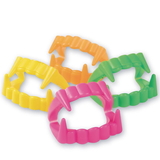 U.S. Toy Plastic Neon Vampire Teeth Value Pack (Pack of 144)