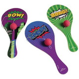 U.S. Toy Super Hero Paddle Ball Game (Pack of 12)