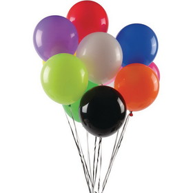 US Toy NL609 Assorted Color Latex Balloons, 11" (Pack of 144)