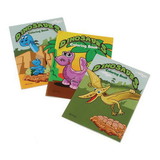 US Toy NL626 Mini Dinosaur Coloring Books (Pack of 12)
