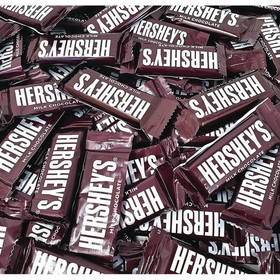 Hershey's NL641 Hershey's Milk Chocolate Snack Bars, Individually Wrapped (Bag of 130)
