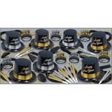 Beistle Silver & Gold Legacy New Year's Celebration Kit for 50 People