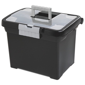 Sterilite Portable File Storage Box with Handle