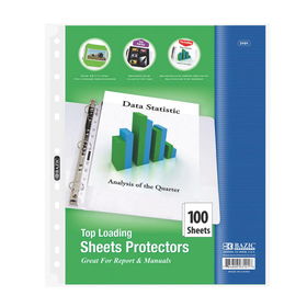 Bazic Products Top Loading Sheet Protectors