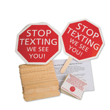 S&S Worldwide Stop Texting Sign, Unassembled