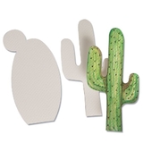 S&S Worldwide Watercolor Paper Shapes, Cactus