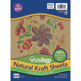 Pacon Kraft Paper Sheets, 9" x 12" (Pack of 500)