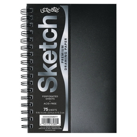 Pacon Poly Cover Sketch Book, 6" x 9"