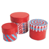 S&S Worldwide Paper Mache Nested Boxes - Round