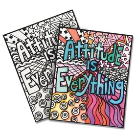 Attitude Is Everything Velvet Art Posters