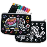 S&S Worldwide Velvet Art Fabric Elephant Pouch (Pack of 12)
