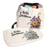 S&S Worldwide Velvet Art Sunshine Tote Bag (Pack of 12)