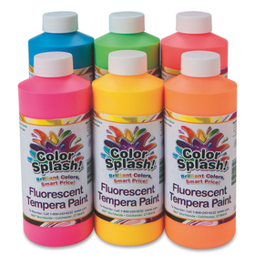 16-oz Color Splash! Neon Liquid Tempera Paint Assortment