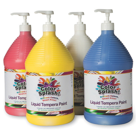 128-oz. Color Splash! Liquid Tempera Paint - Set A