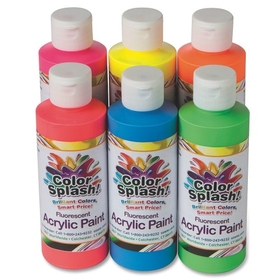 8-oz. Color Splash! Neon Acrylic Paint (set of 6)