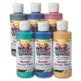 8-oz. Color Splash! Metallic Acrylic Paint Assortment (set of 6)