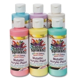 Colorsplash! Metallic Acrylic Paint Pastels, 8 oz.
