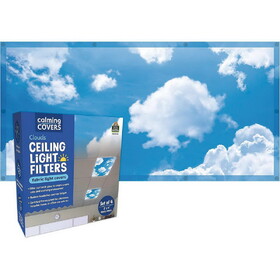 TEACHER CREATED RESOURCES Calming Covers Ceiling Light Filters - Clouds (Set of 4)