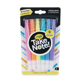 Crayola Take Note! Erasable Highlighters