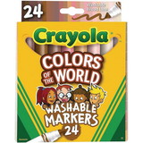 Crayola SC1360 Crayola® Colors of the World Markers (Pack of 24)
