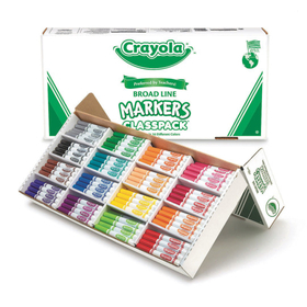 Crayola Classpack Markers - 16 Colors, Regular Tip