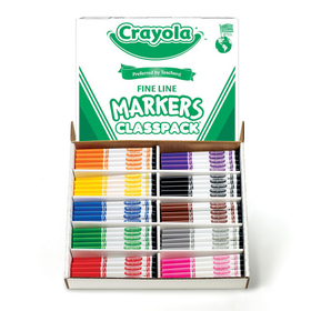Crayola Classpack Markers - 10 Colors, Fine Line