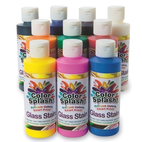 8-oz. Color Splash! Glass Stain Assortment (pack of 10)