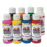 4-oz. Color Splash! Glitter Glass Stain Assortment (pack of 8)