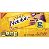 Nabisco Fig Newtons, Soft and Fruit Chewy Fig Bars (Pack of 12)