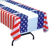 S&S Worldwide Patriotic Pleated Table Cover