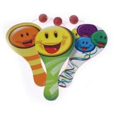 S&S Worldwide Smiley Paddle Ball Game