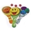 S&S Worldwide Smiley Paddle Ball Game, Price/12 /Pack