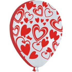 Betallic Flirty Hearts Latex Balloons