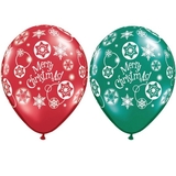 Qualatex Merry Christmas Latex Balloons