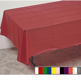 S&S Worldwide Plastic Table Cover - 108"x54"