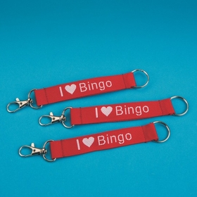 S&S Worldwide "I Love Bingo" Lanyard Key Chains