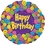 Cti Industries Happy Birthday Smiley Mylar Balloons, Price/10 /Pack