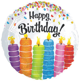 Cti Industries Happy Birthday Candles Mylar Balloons