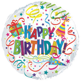 Cti Industries Happy Birthday Party Hat and Horn Mylar Balloons