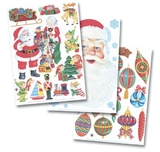 S&S Worldwide Christmas Clings (pack of 6)