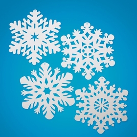 S&S Worldwide 14.4" White Snowflakes (pack of 24)