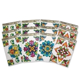 S&S Worldwide Rectangle Stained Glass Window Clings