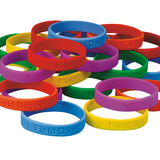 S&S Worldwide Field Day Silicone Bracelet (pack of 24)