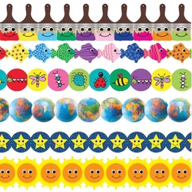 Hygloss Products Colorful Smiles Border Trim Assortment (pack of 6)