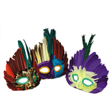 S&S Worldwide Assorted Feather Masks (pack of 12)