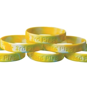 S&S Worldwide 3rd Place Silicone Bracelet (pack of 24)