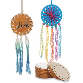 S&S Worldwide Round Wood String Art Form (Pack of 24)