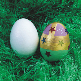 S&S Worldwide Craft Foam Egg Shapes, 3"