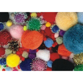 S&S Worldwide Pom Poms - Assorted Sizes and Colors